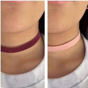 2 Stretch Velvet Choker Necklace